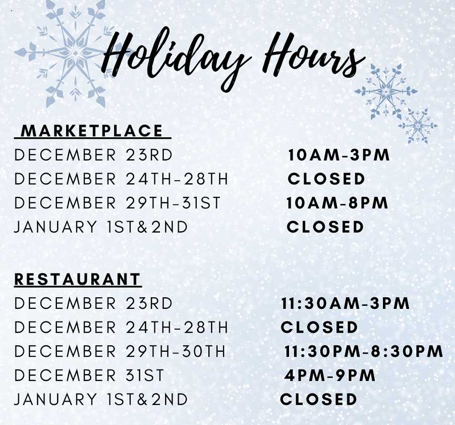 Holiday Hours